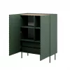 Estantería Cama Meble ONDA ONDA 98×45×127 cm verde, armario de pared de suelo