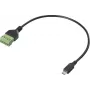 Cable adaptador USB 2.0 Renkforce [1x conector macho Micro-B 2.0 – 1x conexión por bornes] RF-6443956 30 (RF-6443956)