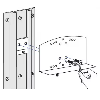 Juego de soporte de montaje en riel para soportes de CPU Ergotron 60-156