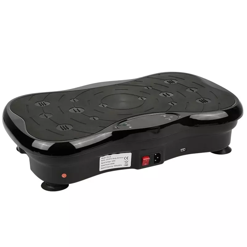 Extralink Plataforma vibratoria para ejercicio Fitness Moonwalk Spinmove negro