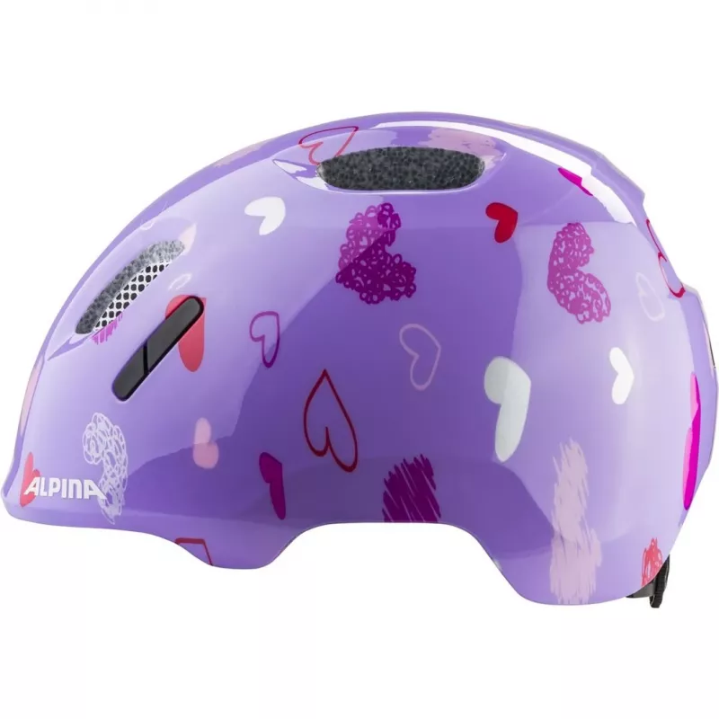 Casco de bicicleta ALPINA XIMO 2 PURPLE HEARTS GLOSS 49-54