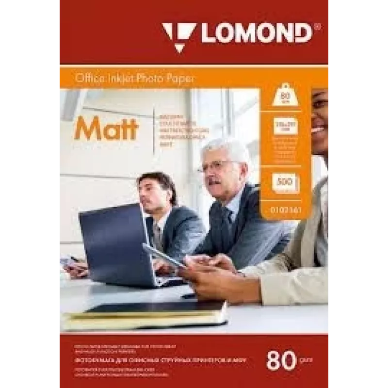 Papel fotográfico de inyección de tinta Lomond mate 85 g/m² A4, 500 hojas, doble cara