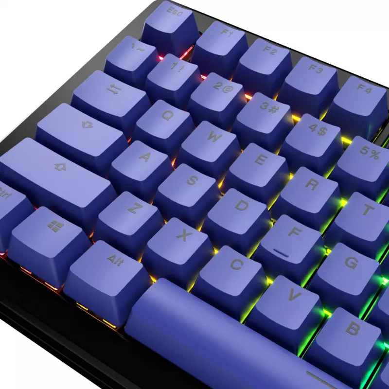 Set de keycaps GLORIOUS GPBT Basics Mana Blue – PBT, layout ANSI