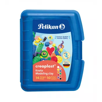 Pasta de modelar Pelikan Creaplast 240 g multicolor 14 piezas
