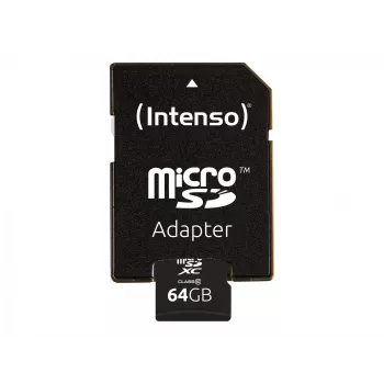 Tarjeta MicroSD Intenso 64GB MicroSDXC Class 10