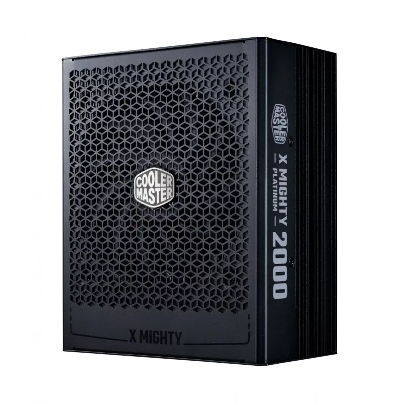 Fuente de alimentación Cooler Master X Mighty Platinum 2000W 230V, ATX 24 polos, 80 PLUS Platinum, negra, ventilador de 12 cm