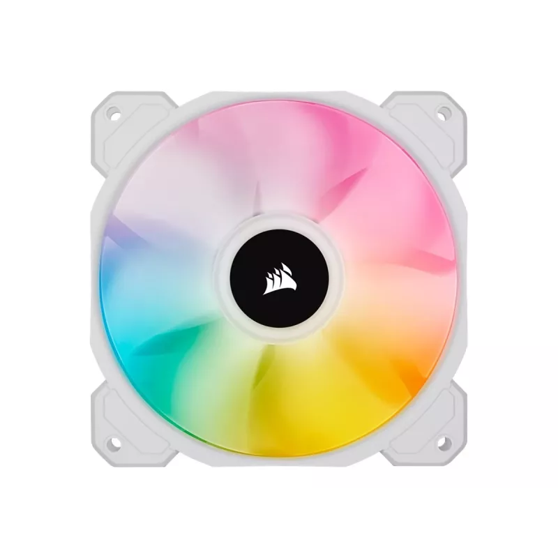 Ventilador de carcasa Corsair iCUE SP120 RGB ELITE Performance 120mm blanco PWM ARGB pack de tres