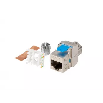 Módulo keystone Lanberg KSF8-4000 plano azul plata RJ-45