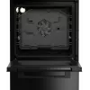 Placa de inducción con horno eléctrico Beko FSM59305BDT, 60 L, 50 cm de ancho, negro, clase de eficiencia energética A, inducción con 4 zonas Boost