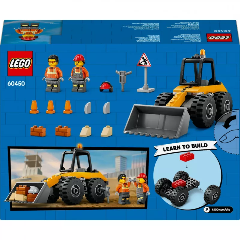 LEGO City 60450 Cargadora de ruedas amarilla