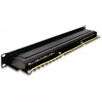 Panel de parcheo DeLOCK 66876 1U Cat6a negro metal