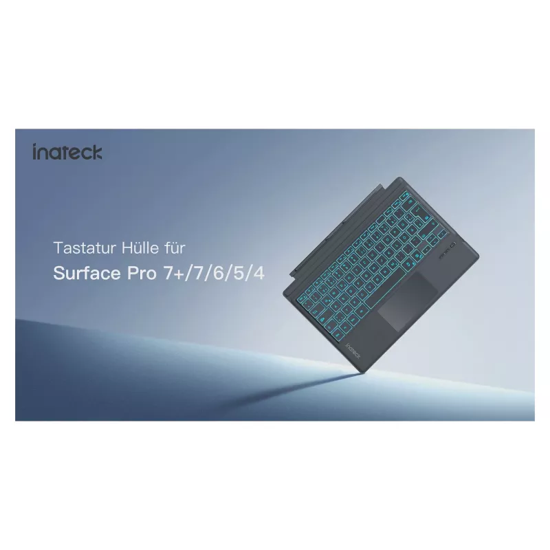 inateck teclado Surface gris, Sureface GO 1-4 Com. QWERTZ