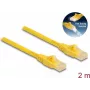 Cable de red DeLOCK RJ45 Cat.6A U/UTP 2 m amarillo