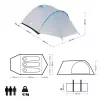 Tienda de campaña NILS CAMP ROCKER NC6013 para 3 personas