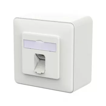 METZ CONNECT toma de conexión E-DAT C6A LSA++ 1 puerto AP blanco tráfico