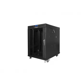Armario de pie Lanberg FF01-8015-12BL 15U Negro 800 kg