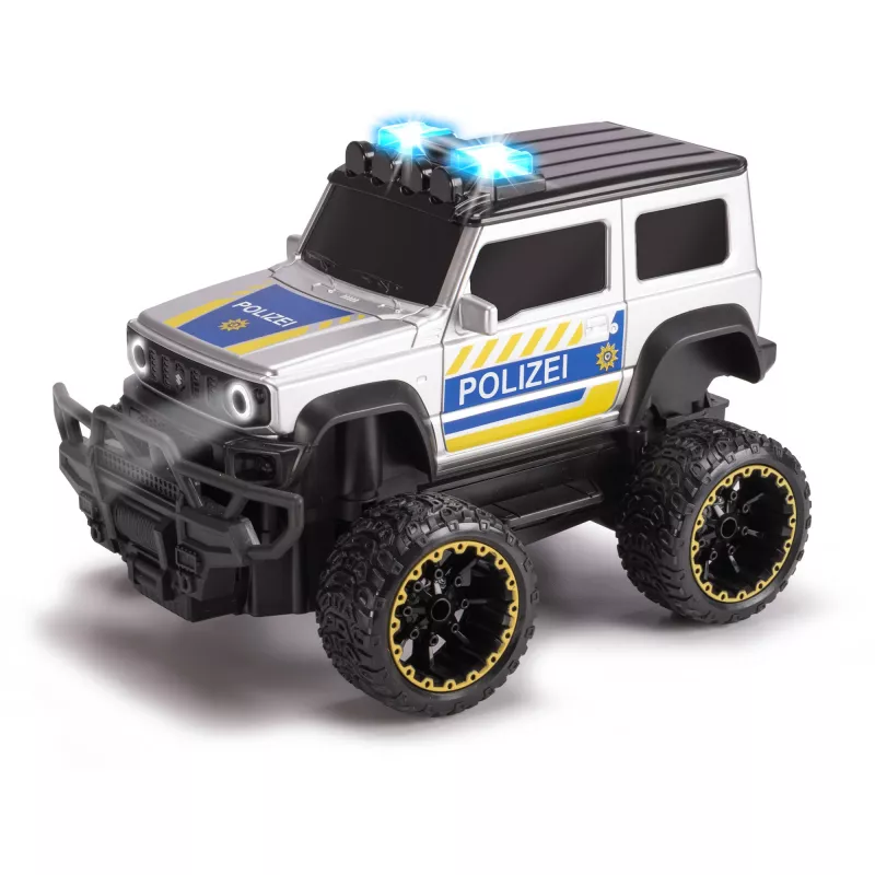 Suzuki Jimny Police RC de fundición a presión escala 1:24 de Simba‑Dickie, modelo radiocontrol, 1:24