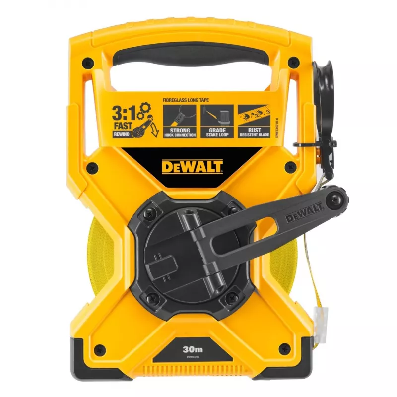 DeWALT DWHT34218-0 Cinta métrica de fibra de vidrio de 30 m