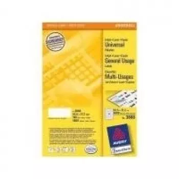 Avery - Etiquetas - blanco - A4 (210 x 297 mm) - 100 uds. 56) (3668)