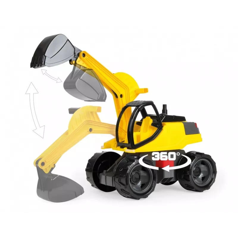 Excavadora Lena 63 cm individual en caja de cartón marrón