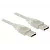 Cable USB DeLOCK 83889 USB 2.0 2 m transparente