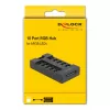 Delock - hub de luz LED RGB - 10 conexiones - negro (64128)