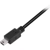 Cable USB 2.0, conector macho USB-A > conector macho Mini-USB (negro, 1,0 metros, doble apantallado)