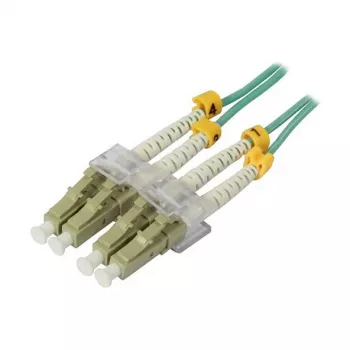 Cable de parcheo de fibra óptica de 2 fibras 15 m LC-LC - 50/125 µm - OM3 - AD=2 mm - Synergy 21