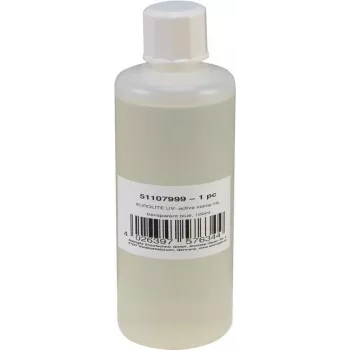 Tinta de recarga para almohadilla de sellos EUROLITE UV-activa transparente azul 100 ml – tinta de sellos, UV-reactiva transparente azul
