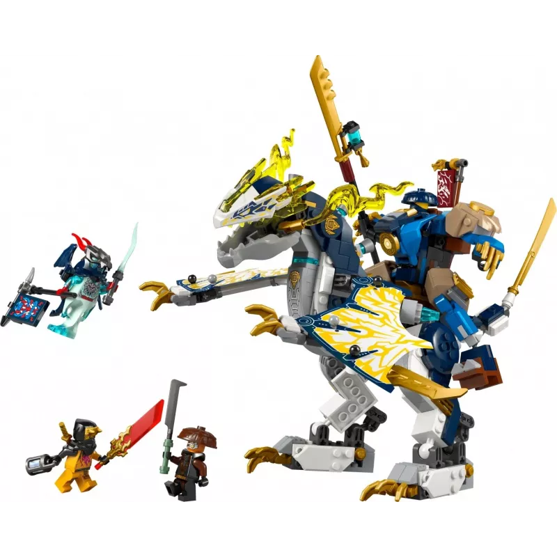 Set LEGO NINJAGO 71843 Rogue’s Mech Dragon Rider — 584 piezas, 4 minifiguras, 190 mm de altura del modelo