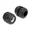 Prensaestopas DeLOCK EX M25 negro 2 uds. poliamida