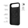 Funda trasera para móvil FIXED MagFlow para Apple iPhone Air, silicona líquida, negro