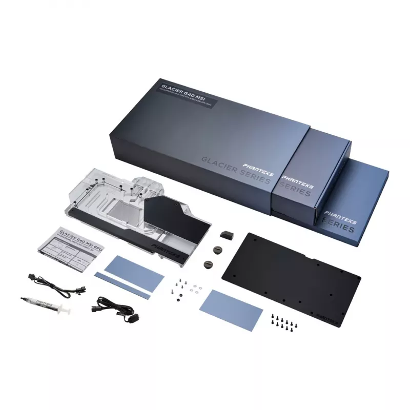 Bloque de agua Phanteks Glacier G40 + backplate