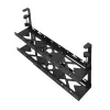Organizador de cables para escritorio MACLEAN MC-102 – bandeja bajo la mesa de dos niveles, carga máx. 5 kg, longitud máxima 728 mm, negro