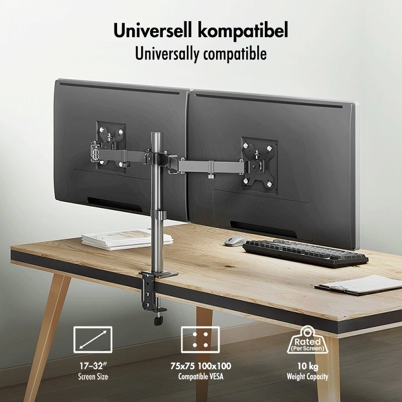 Soporte doble para monitor 17-32