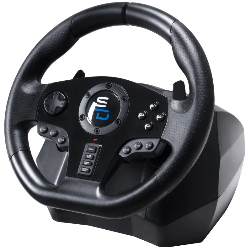 Volante + pedales Subsonic GS850-X negro rotación 270° USB