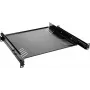 Bandeja para rack Omnitronic 30100840 1U extraíble — bandeja de acero de 1U ajustable para racks de 19 pulgadas