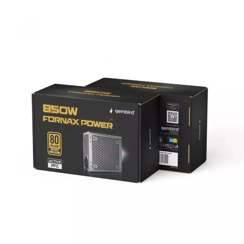 Fuente de alimentación 850W PFC activo ventilador 12 cm 80+ Bronze industrial
