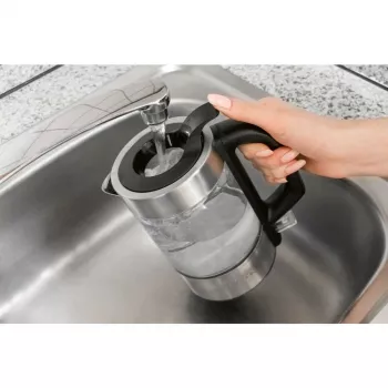 ProfiCook PC-WKS 1229 G hervidor de agua 1 L 1600 W acero inoxidable, transparente