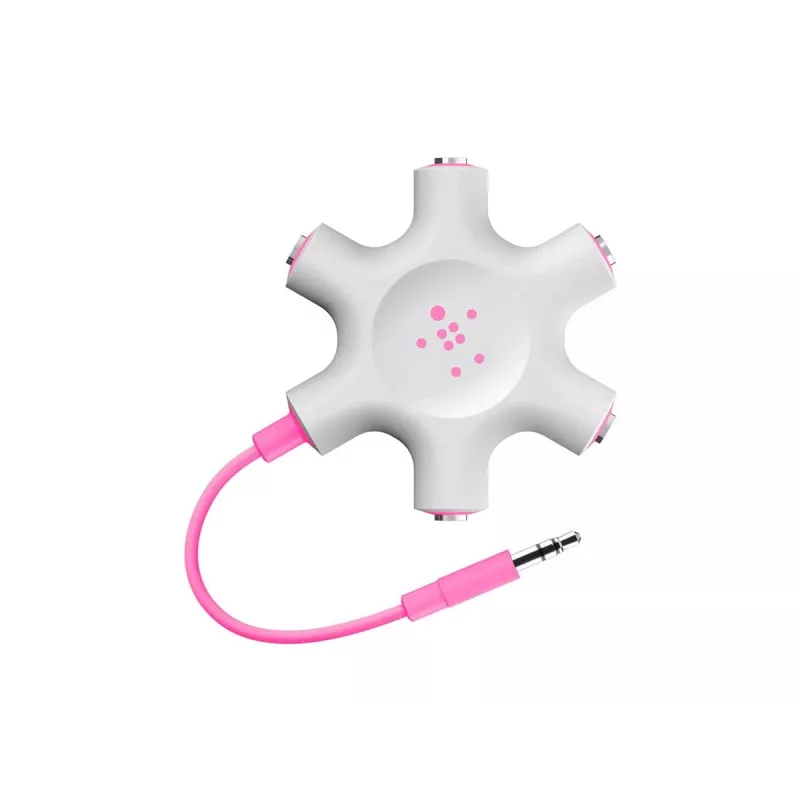 Belkin F8Z274BT - verde - blanco - 1x 3,5 mm - 5x 3,5 mm - macho - hembra