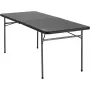Mesa de camping Coleman 2199848 negra polipropileno acero 760 mm x 1830 mm