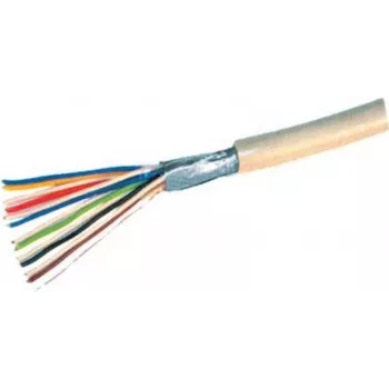 Cable telefónico ShiverPeaks 76860-100KARTON 6x2x0,6 mm para instalación en pared