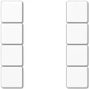 JUNG A 504 TSA WW Juego de pulsadores cuádruple, blanco