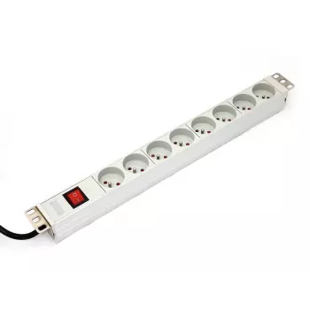 DIGITUS Professional A-19-STRIP-2-IMP – regleta de alimentación (rack – montaje en rack) – corriente alterna 250 V – alimentación de entrada – salida