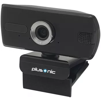 Webcam USB Plusonic PSH037v2 1080p HD, conector USB, micrófono integrado