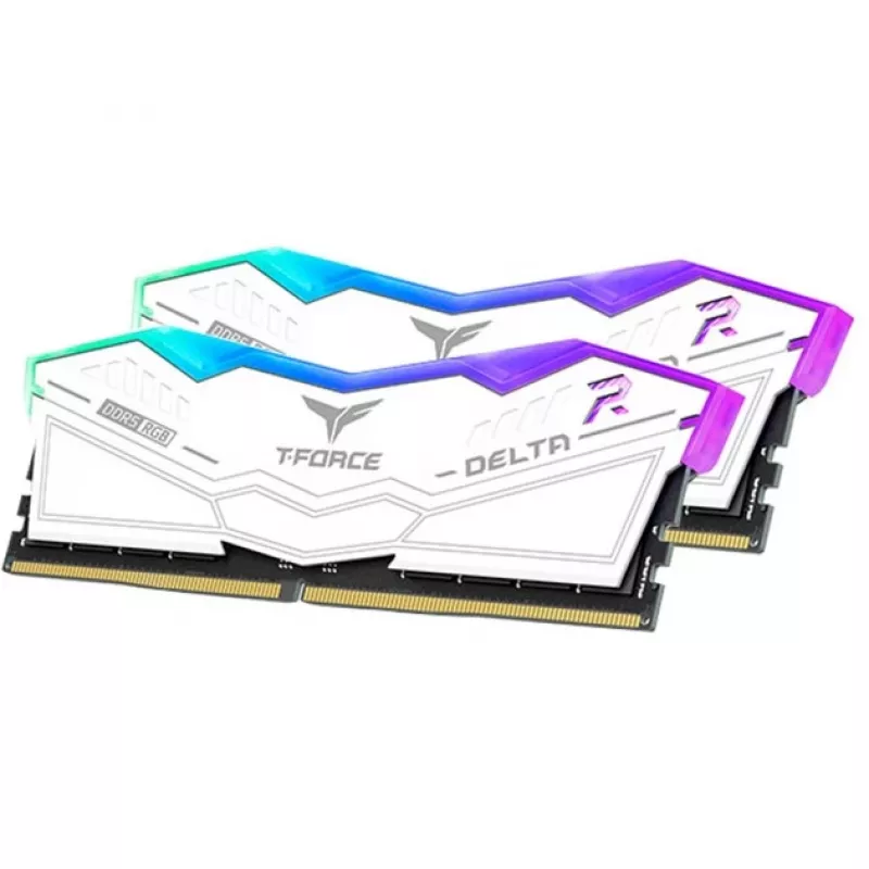DIMM 64 GB DDR5-6000 (2x 32 GB) Dual-Kit, memoria blanca, FF4D564G6000HC38ADC01, Delta RGB, INTEL XMP
