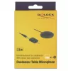 Micrófono de mesa DeLOCK 65873 Negro