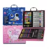 Set de pintura artística Extralink Blue Astronaut — 88 piezas (colores, pinceles, accesorios)