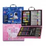 Set de pintura artística Extralink Blue Astronaut — 88 piezas (colores, pinceles, accesorios)