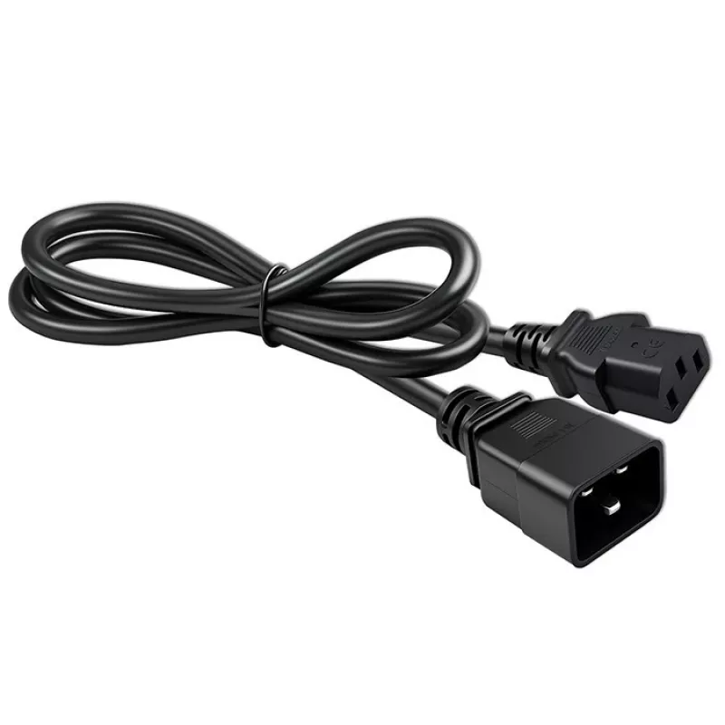 Cable de alimentación Qoltec 53991 negro 1,2 m C20 C13 hembra